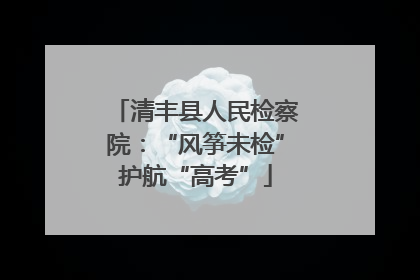 清丰县人民检察院：“风筝未检”护航“高考”