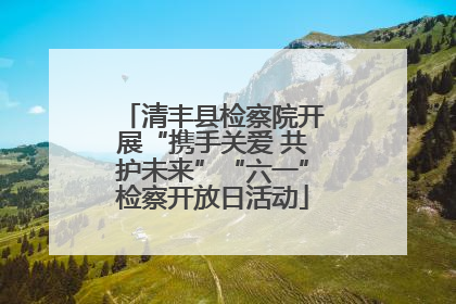 清丰县检察院开展“携手关爱 共护未来”“六一”检察开放日活动