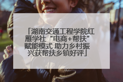 湖南交通工程学院红雁学社“电商+帮扶”赋能模式 助力乡村振兴获帮扶乡镇好评