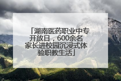 湖南医药职业中专开放日，600余名家长进校园沉浸式体验职教生活