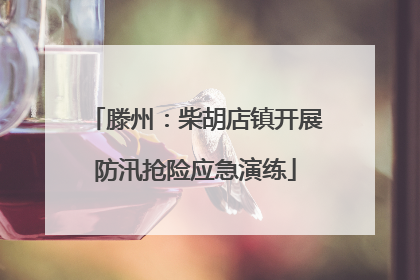 滕州：柴胡店镇开展防汛抢险应急演练