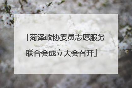 菏泽政协委员志愿服务联合会成立大会召开