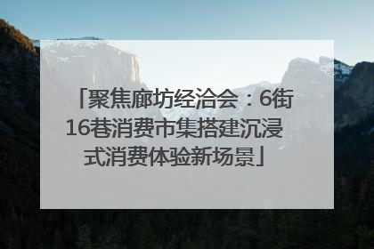 聚焦廊坊经洽会：6街16巷消费市集搭建沉浸式消费体验新场景