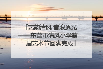 艺韵清风 音浪逐光——东营市清风小学第一届艺术节圆满完成