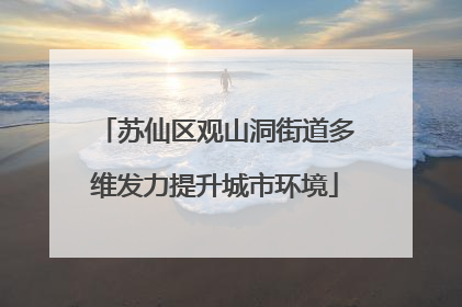苏仙区观山洞街道多维发力提升城市环境