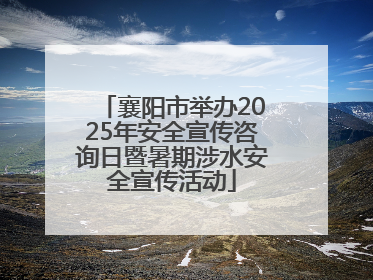 襄阳市举办2025年安全宣传咨询日暨暑期涉水安全宣传活动
