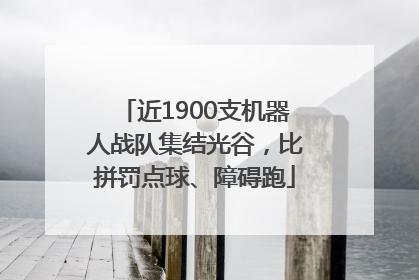 近1900支机器人战队集结光谷，比拼罚点球、障碍跑