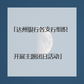 达州银行各支行组织开展主题团日活动