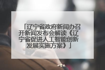 辽宁省政府新闻办召开新闻发布会解读《辽宁省促进人工智能创新发展实施方案》