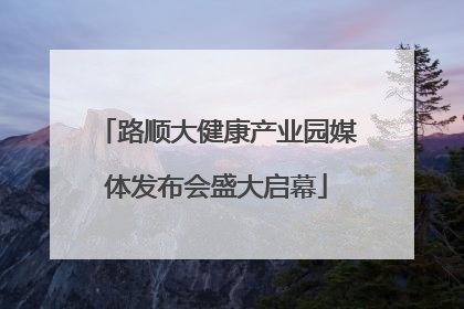 路顺大健康产业园媒体发布会盛大启幕