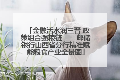 金融活水润三晋 政策组合强粮链——邮储银行山西省分行精准赋能粮食产业全景图