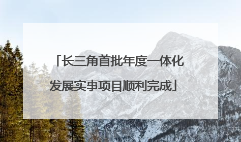 长三角首批年度一体化发展实事项目顺利完成