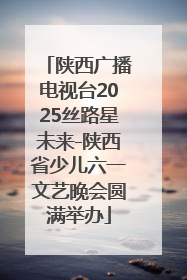陕西广播电视台2025丝路星未来-陕西省少儿六一文艺晚会圆满举办