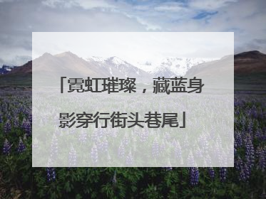 霓虹璀璨，藏蓝身影穿行街头巷尾