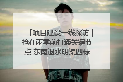 项目建设一线探访｜抢在雨季前打通关键节点 东南退水明渠四标段项目顺利完工