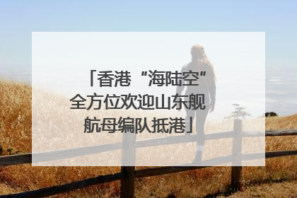 香港“海陆空”全方位欢迎山东舰航母编队抵港