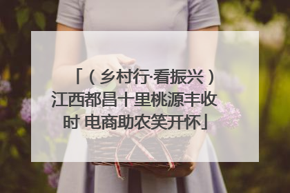 （乡村行·看振兴）江西都昌十里桃源丰收时 电商助农笑开怀