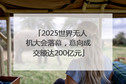 2025世界无人机大会落幕，意向成交额达200亿元