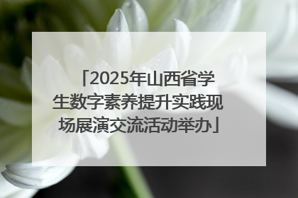 2025年山西省学生数字素养提升实践现场展演交流活动举办