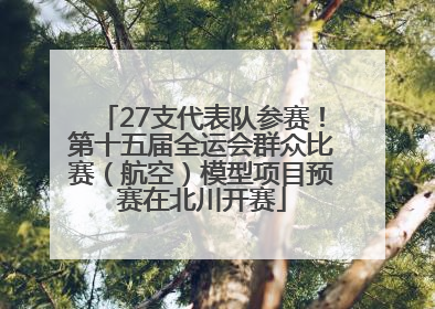 27支代表队参赛！第十五届全运会群众比赛（航空）模型项目预赛在北川开赛
