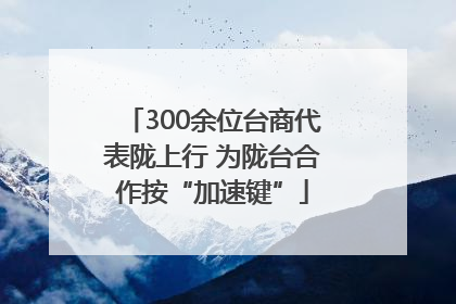 300余位台商代表陇上行 为陇台合作按“加速键”