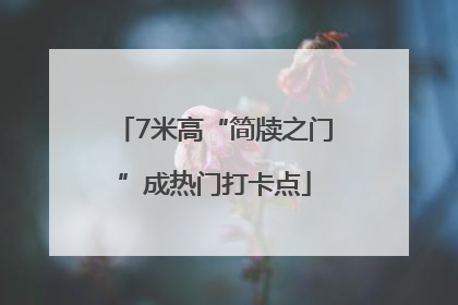 7米高“简牍之门”成热门打卡点