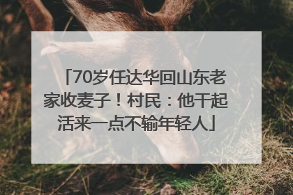 70岁任达华回山东老家收麦子！村民：他干起活来一点不输年轻人