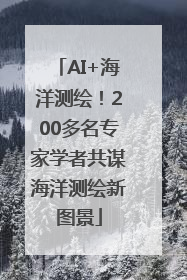 AI+海洋测绘！200多名专家学者共谋海洋测绘新图景