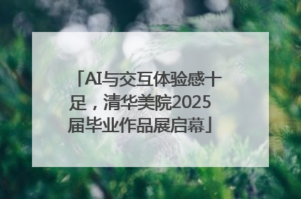 AI与交互体验感十足，清华美院2025届毕业作品展启幕