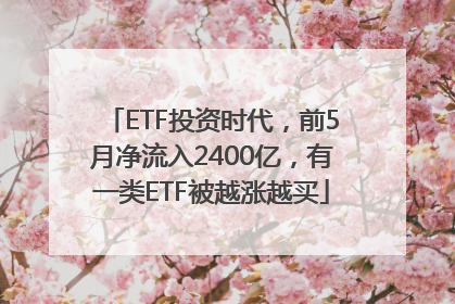 ETF投资时代，前5月净流入2400亿，有一类ETF被越涨越买